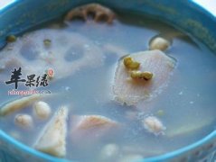 藕节绿豆汤——美容排毒