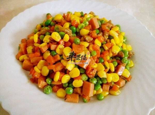 玉米粒炒火腿——抗衰老护肠胃