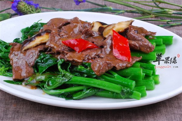 牛肉炒芥蓝——促进食欲抗疲劳强筋骨