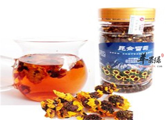 雪菊花茶的功效与作用 苹果绿
