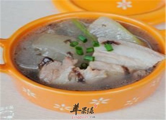 紫菜冬瓜肉片汤--清热利尿促进消化