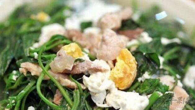 辣椒叶瘦肉鸡蛋汤