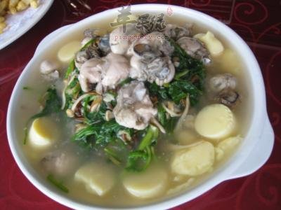 海蛎子炖豆腐---降低血脂保肝利胆