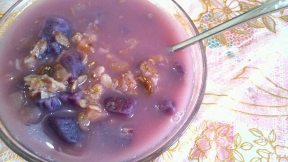 紫薯燕麦粥——保护心血管预防便秘