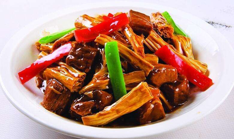 红烧腐竹茶树菇——提高免疫力保护血管