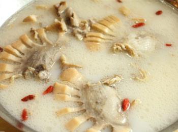 墨鱼炖河蚌——保护骨骼降低胆固醇