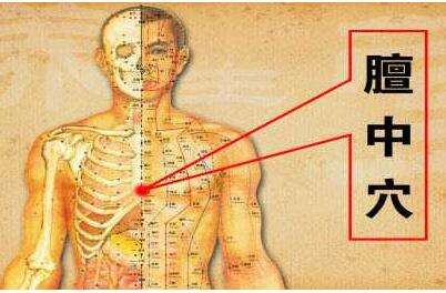 膻中穴可以帮助理气调节身体