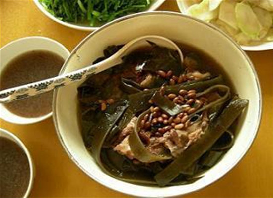 海带炖黑豆——利尿消肿润肠排毒