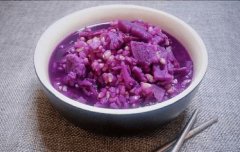紫薯粥怎么煮才能紫色