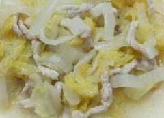 白菜肉丝怎么做
