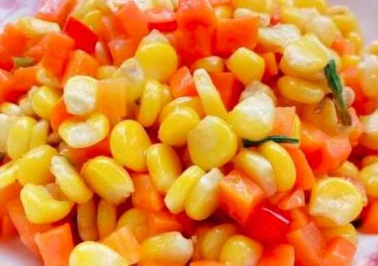玉米跟红萝卜丁怎么炒